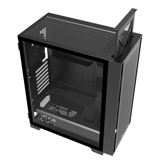 Кутия за компютър Montech AIR 1000 LITE, Mid-tower Case, TG, 3x120mm Fans, Black