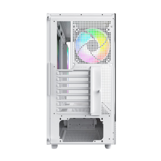 Кутия за компютър Montech Case ATX - XR (W) - 3 x 120 mm ARGB Fans, USB-C, White