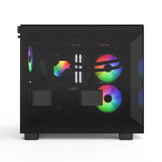 Кутия за компютър Montech KING 65 Pro, Dual Chamber Mid-tower Case, 3 ARGB Fans, Black