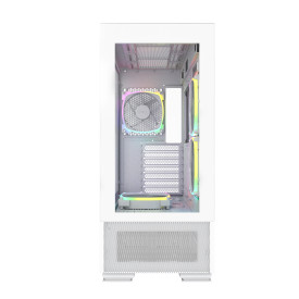 Кутия за компютър Montech SKY TWO, Mid-tower Case, TG, 4x120mm ARGB Fans, White