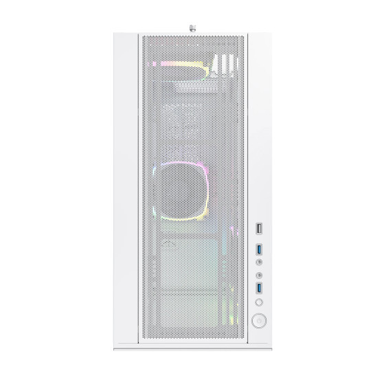 Кутия за компютър Montech SKY TWO, Mid-tower Case, TG, 4x120mm ARGB Fans, White