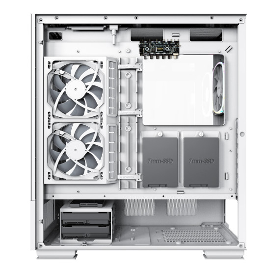 Кутия за компютър Montech SKY TWO, Mid-tower Case, TG, 4x120mm ARGB Fans, White