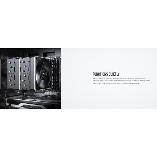 Охладител за процесор Montech METAL DT24 BASE, CPU Cooler, 270W TDP, Dual Tower