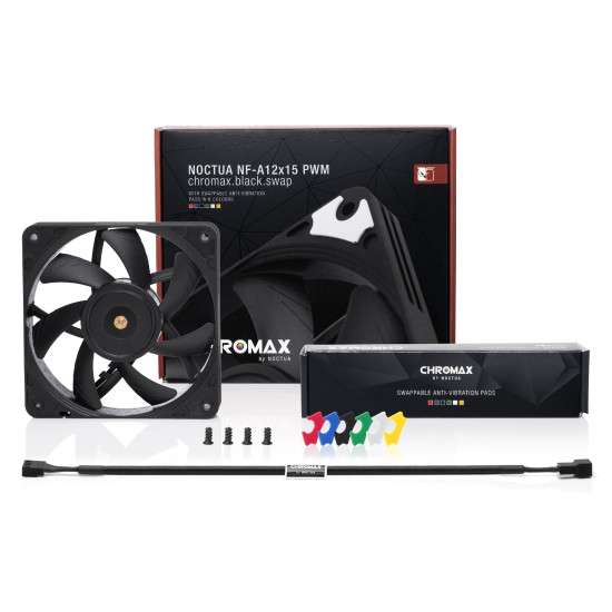 Вентилатор Noctua Fan 120x120x15mm NF-A12x15 PWM chromax.black.swap