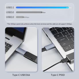 Адаптер Orico USB3.1 to Type-C (female) - AH-AC10-GY