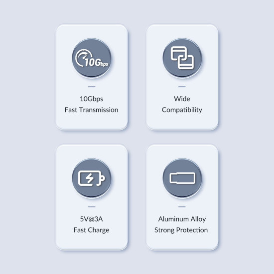 Адаптер Orico USB3.1 to Type-C (female) - AH-AC10-GY