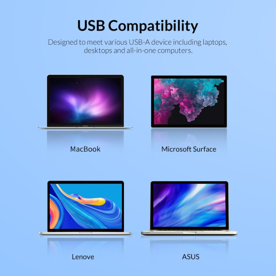 Адаптер Orico USB3.0 to LAN Gigabit 1000Mbps black - UTK-U3