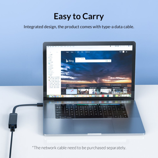 Адаптер Orico USB3.0 to LAN Gigabit 1000Mbps black - UTK-U3