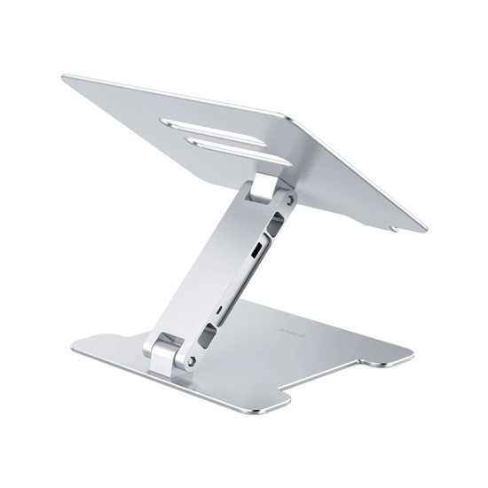 Поставка за лаптоп Orico Laptop Stand - Aluminum, 2 x USB3.0, Card Reader, up to 15.6" - LST-2AS-SV