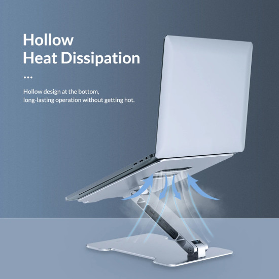 Поставка за лаптоп Orico Laptop Stand - Aluminum, 2 x USB3.0, Card Reader, up to 15.6" - LST-2AS-SV