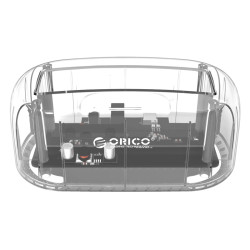 Докинг станция Orico Storage - HDD/SSD Dock - 2.5 and 3.5 inch USB3.0, transparent - 6139U3-CR