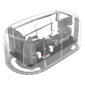 Докинг станция Orico Storage - HDD/SSD Dock - 2.5 and 3.5 inch USB3.0, transparent - 6139U3-CR