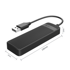 USB хъб Orico USB2.0 HUB 4 port Black - FL02-BK