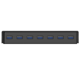 USB хъб Orico USB3.0 HUB 7 port with Premium Power Adapter, Black - H7928-U3-V1-BK