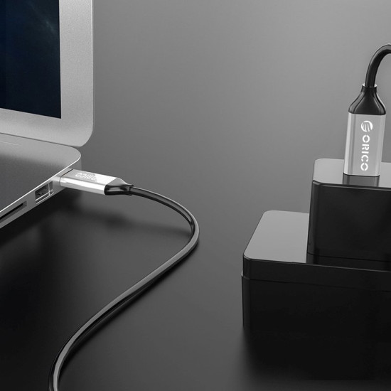 USB кабел Orico Type-C to Type-C Gen2 - 5A, 10Gbps, 0.5m - CCU-05