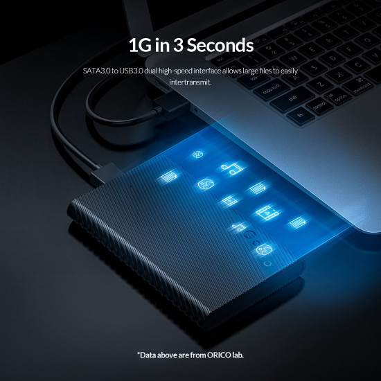 Външна кутия за диск Orico Storage - Case - 2.5 inch USB3.0 - 2521U3-BK-EP