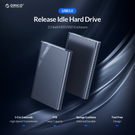 Външна кутия за диск Orico Storage - Case - 2.5 inch USB3.0 - 2521U3-BK-EP