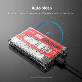 Външна кутия за диск Orico Storage - Case - 2.5 inch USB3.0 Retro Look - 2580U3-CR