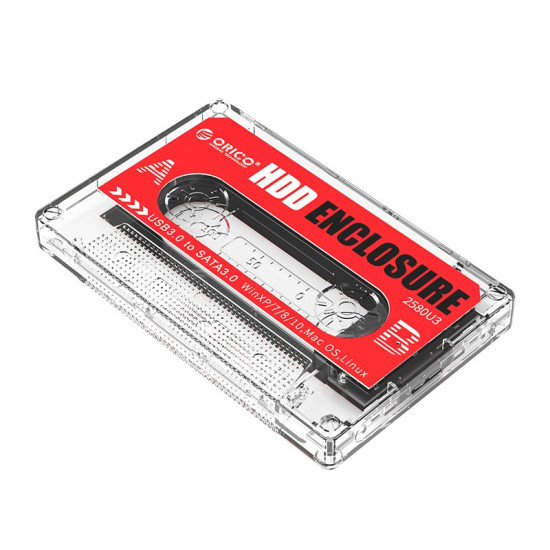 Външна кутия за диск Orico Storage - Case - 2.5 inch USB3.0 Retro Look - 2580U3-CR