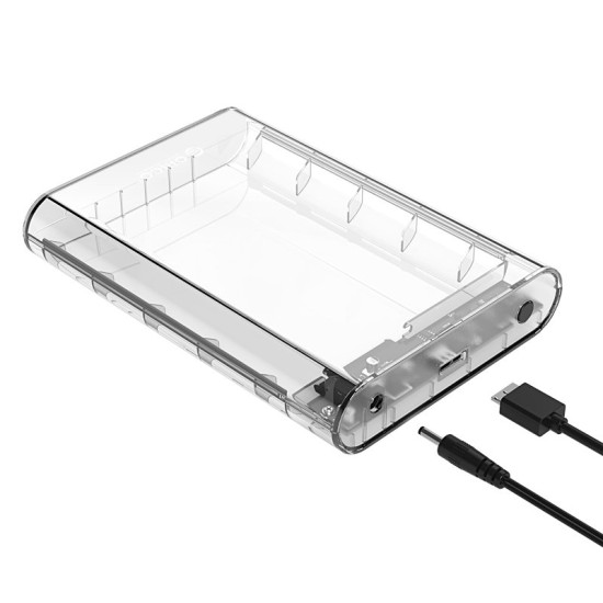 Кутия за диск Orico Storage - Case - 3.5 inch USB3.0 transparent - 3139U3