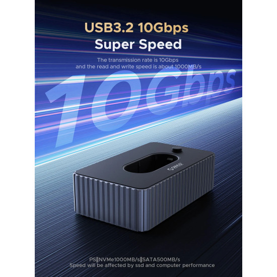 Докинг станция Orico Storage - Case/Docking Station - M.2 NVMe/NGFF - IT18C3-GY