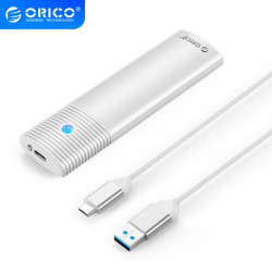 Външна кутия за диск Orico Storage - Case - M.2 NGFF SATA M/B key White - PWM2