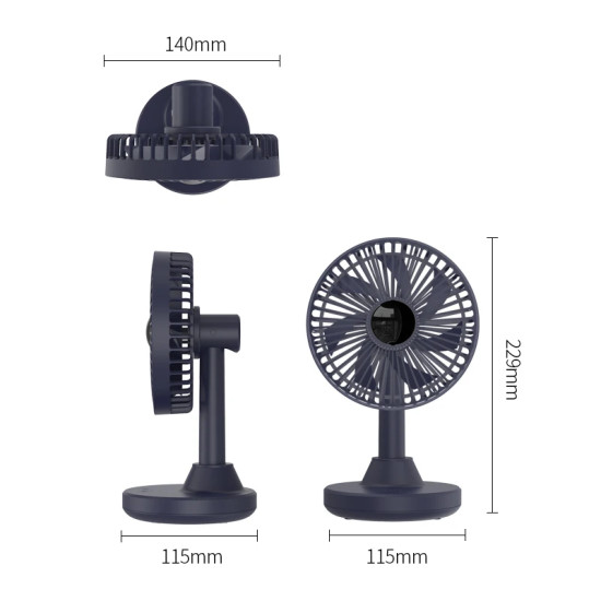 Вентилатор за бюро Orico Desktop USB Fan - YT-N9C-BL-BP