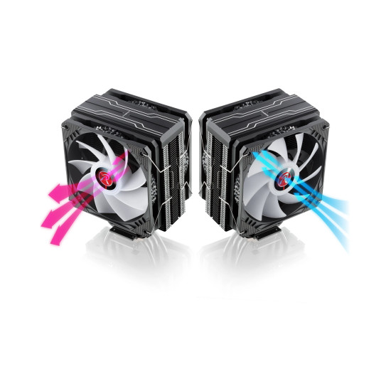 Охладител за процесор Raijintek CPU Cooler - ELEOS 12 DUO RBW - Addressable RGB
