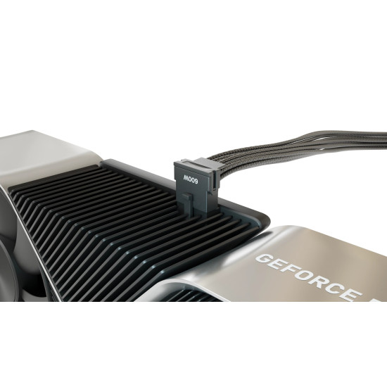 Модулен кабел Seasonic Modding Cable 600W, черен, 90 градуса, PCIe 5.0 12VHPWR, SS-2x8P-90-12V-2x6-600-BK