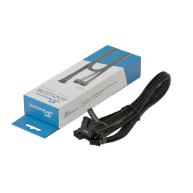 Модулен кабел Seasonic Modding Cable 600W, черен, 90 градуса, PCIe 5.0 12VHPWR, SS-2x8P-90-12V-2x6-600-BK