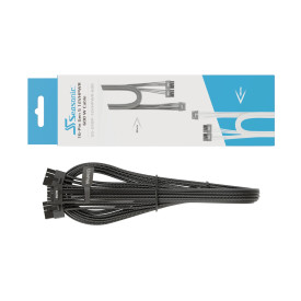 Модулен кабел Seasonic Modding Cable 600W Black - PCIe 5.0 12VHPWR - SS-2X8P-12VHPWR-600-BK