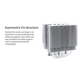 Охладител за процесор Thermalright CPU Cooler Peerless Assassin 120 SE A-RGB White - Dual-Tower - LGA1851/LGA1700/AM5