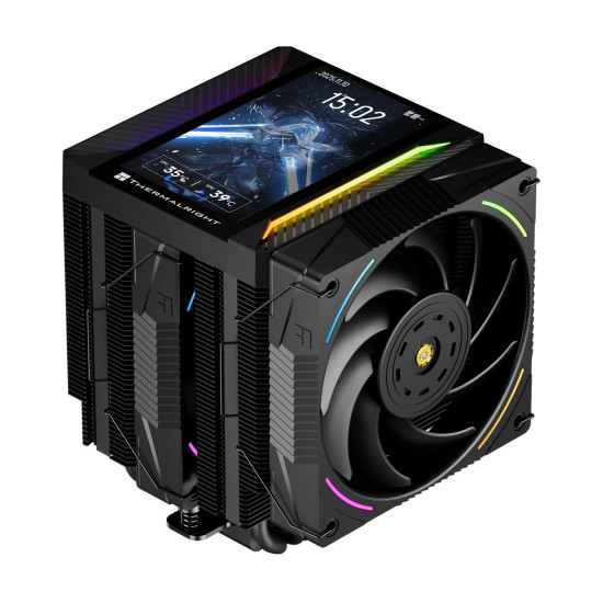 Охладител за процесор Thermalright CPU Cooler Peerless Assassin 120 Vision MAX ARGB - Dual-Tower - 5 inch Display, LGA1851/AM5