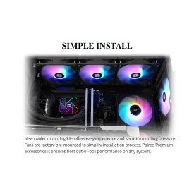 Водно охлаждане Thermalright Water Cooling Aqua Elite 360 Black A-RGB V3 - LGA1851/LGA1700/AM5