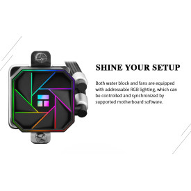 Водно охлаждане Thermalright Water Cooling Aqua Elite 360 Black A-RGB V3 - LGA1851/LGA1700/AM5