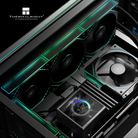 Водно охлаждане Thermalright Water Cooling Peerless Vision 360 ARGB Black - 3.95 inch IPS LCD Display