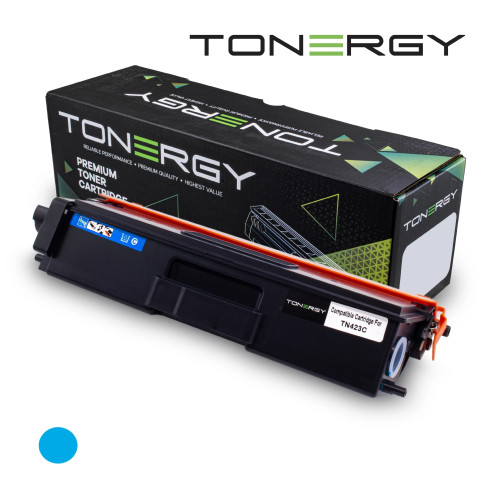 Tonergy съвместима Тонер Касета Compatible Toner Cartridge BROTHER TN423C Cyan, High Capacity 4k