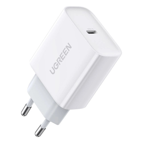 Зарядно Ugreen Fast Charger Wall - QC, PD3.0 Type-C, 20W CD137 White - 60450