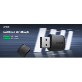 Мрежови адаптер UGREEN AC650 USB WiFi