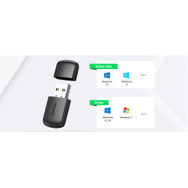 Мрежови адаптер UGREEN AC650 USB WiFi