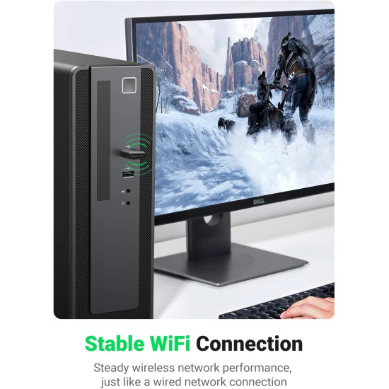Мрежови адаптер UGREEN AC650 USB WiFi