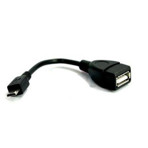 Кабел VCom OTG USB AF / Micro USB Black - CU226-0.2m