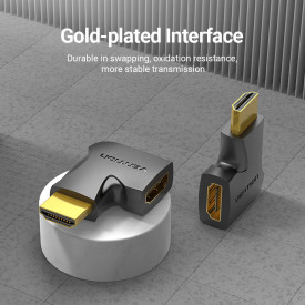 Адаптер Vention HDMI Vertical Flat 90 Degree M/F - AIPB0