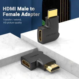 Адаптер Vention HDMI Vertical Flat 90 Degree M/F - AIPB0