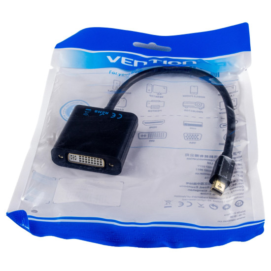 Адаптер Vention Mini Display Port DP M / DVI F 24+5 - ZKEBAH