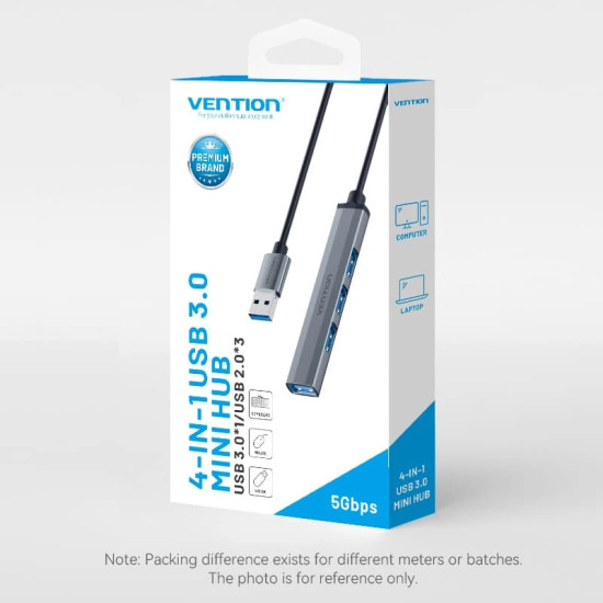 USB хъб Vention USB3.0 HUB 4 port Aluminium - CKOHB