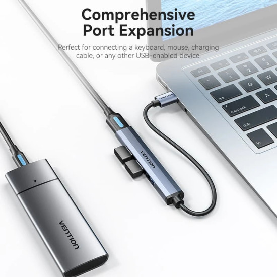 USB хъб Vention USB3.0 HUB 4 port Aluminium - CKOHB