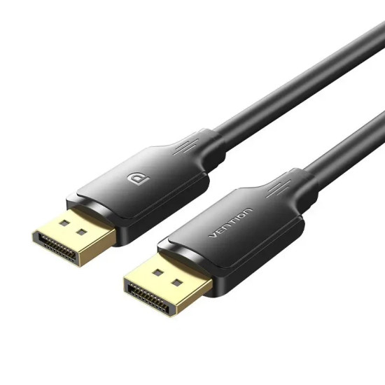 Display Port кабел Vention Cable - Display Port v1.2 DP M / M Black 4K 1M - HAKBF