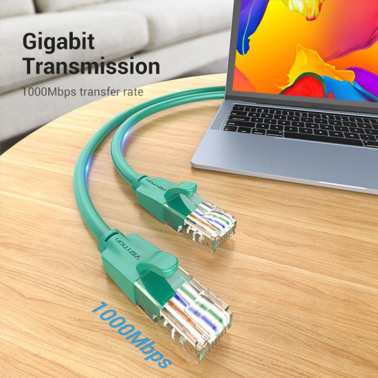 Мрежови кабел Vention LAN UTP Cat.6 Patch Cable - 2M Green - IBEGH
