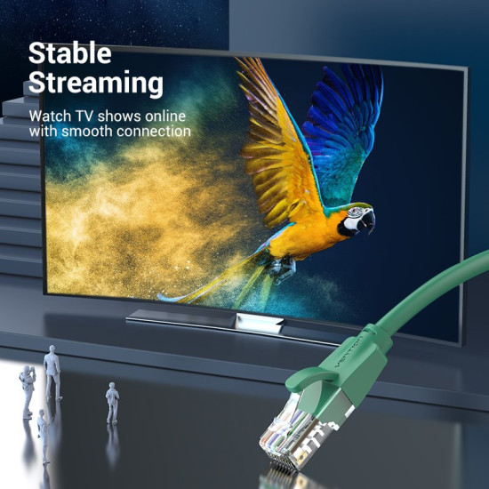 Мрежови кабел Vention LAN UTP Cat.6 Patch Cable - 2M Green - IBEGH